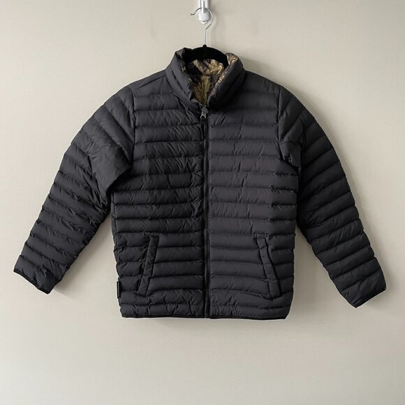 BURTON Puffer Jacket Full Zip Reversible Snowboard Black Medium - Picture 2 of 10